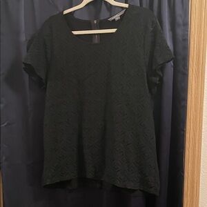 Market and Spruce black lace overlay tee. Size XL